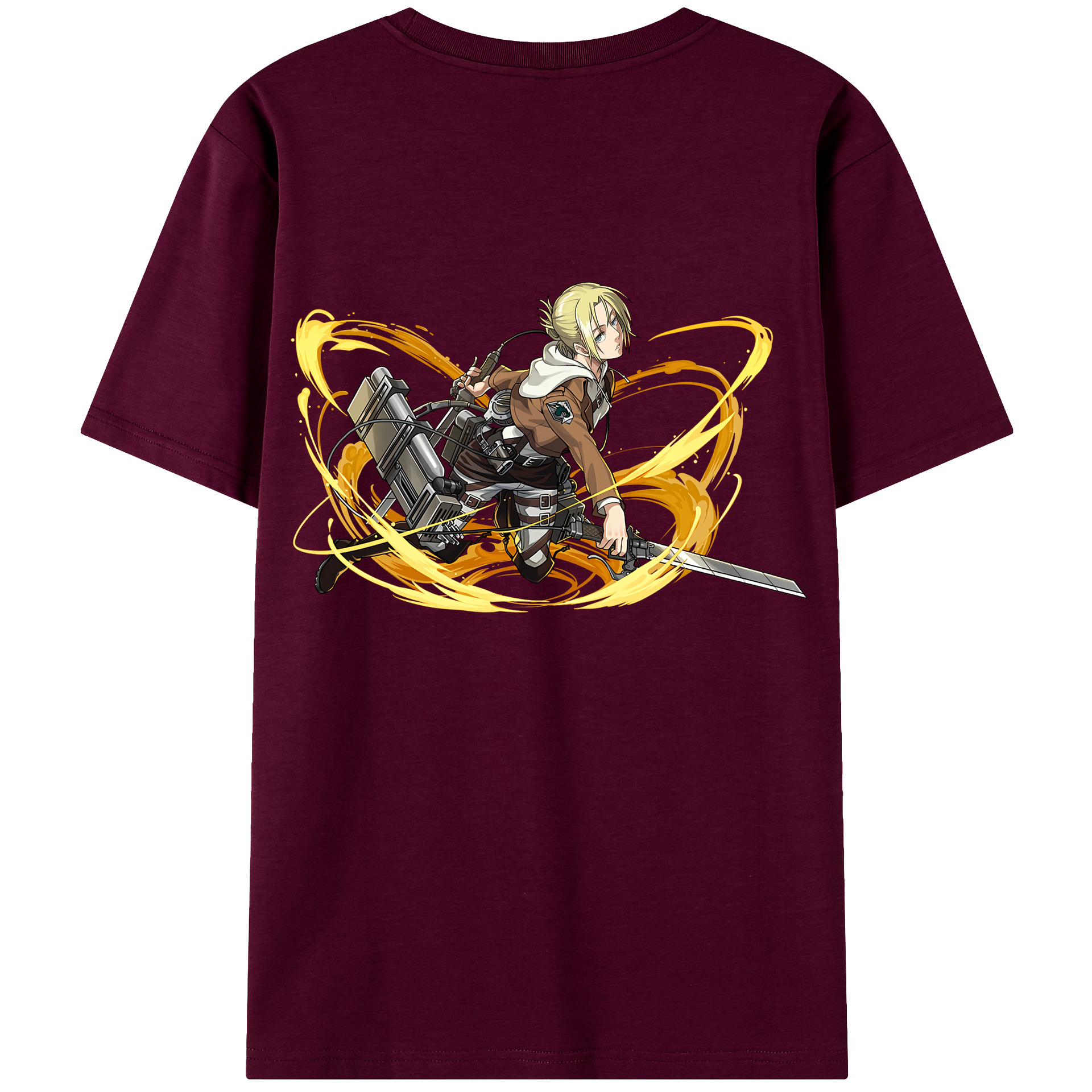 （画像用） 進撃の巨人 アニ・レオンハート Attack on Titan Annie Leonhart レディース半袖Tシャツ(バックプリント)